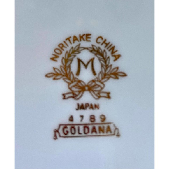 Noritake of Japan 5.75” Saucer Goldana 4789 gold gilded Replacement - Picture 7 of 7